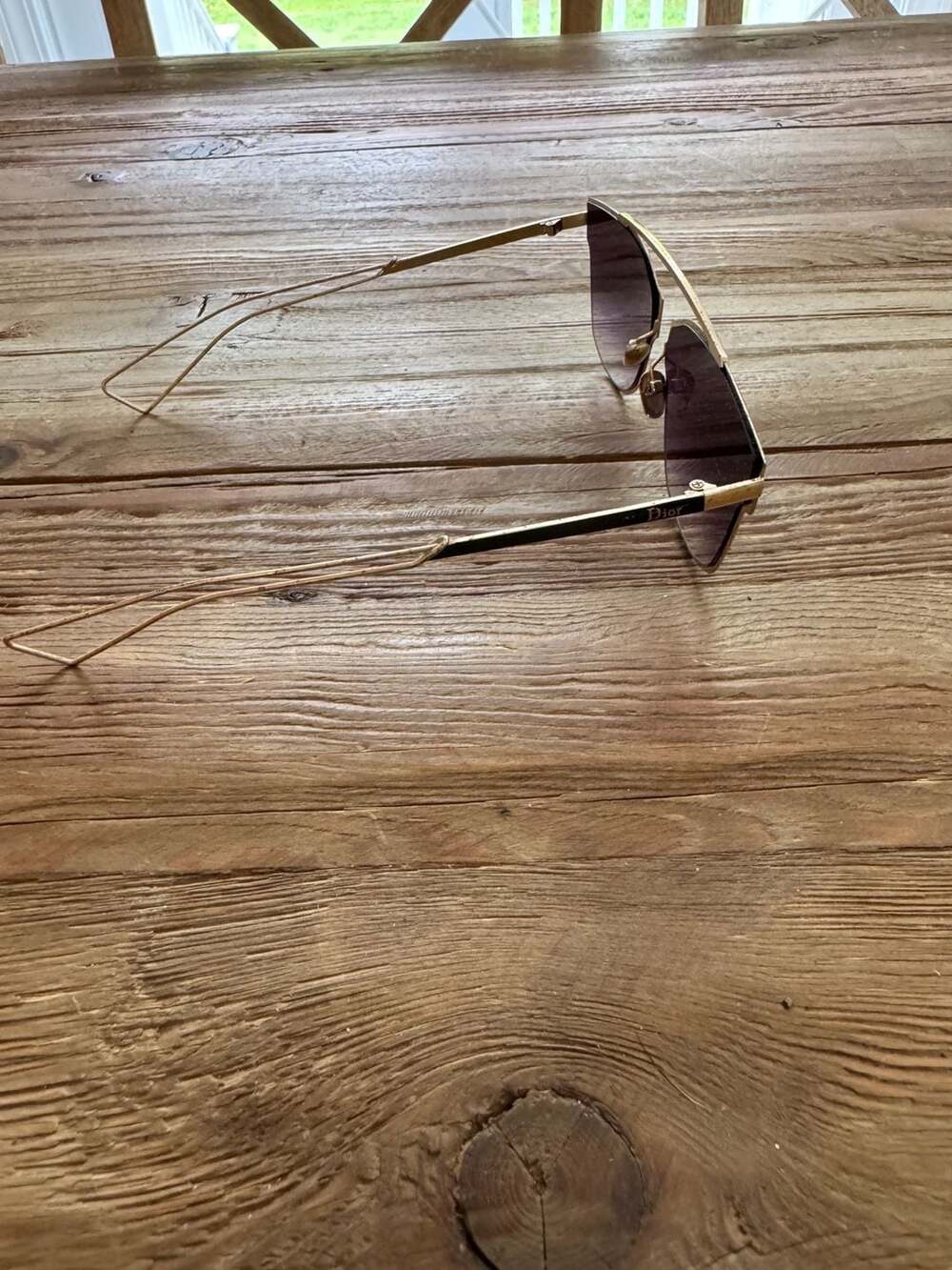 Christian Dior Yellow Goldtone So Real Pop Sunglasses - Picture 10 of 11